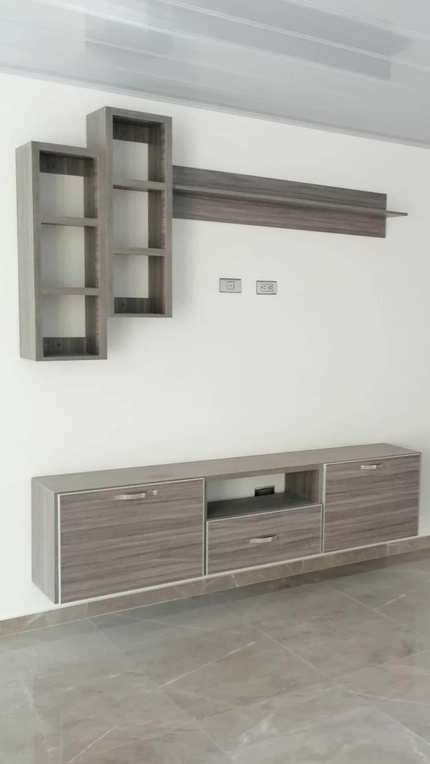 Mueble Flotante con Pasacables Oculto en Fusagasugá - EL PRIMO Carpintería